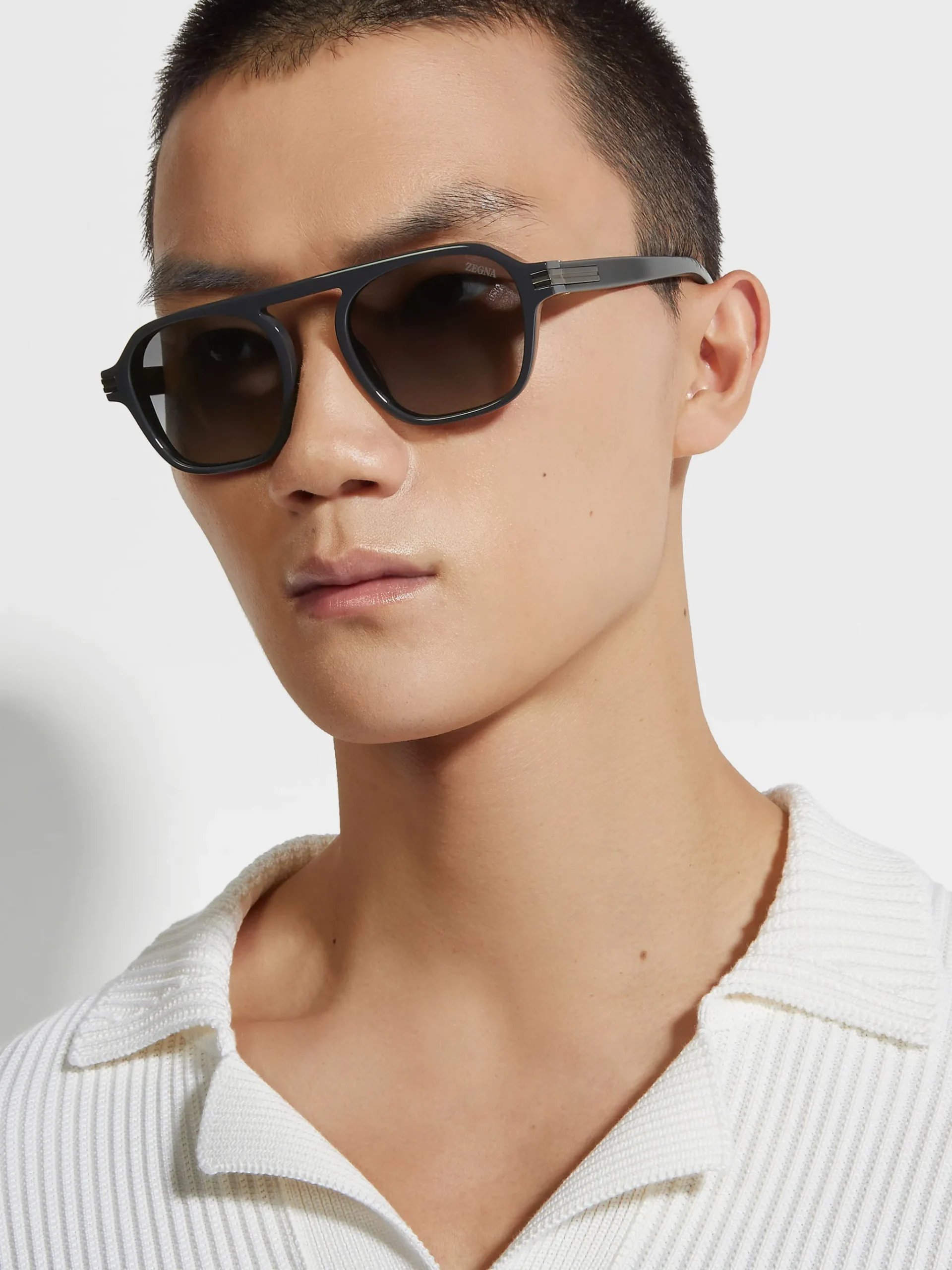 Asphalt Grey Aurora II Acetate Sunglasses