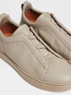 Beige Deerskin Triple Stitch™ Sneakers