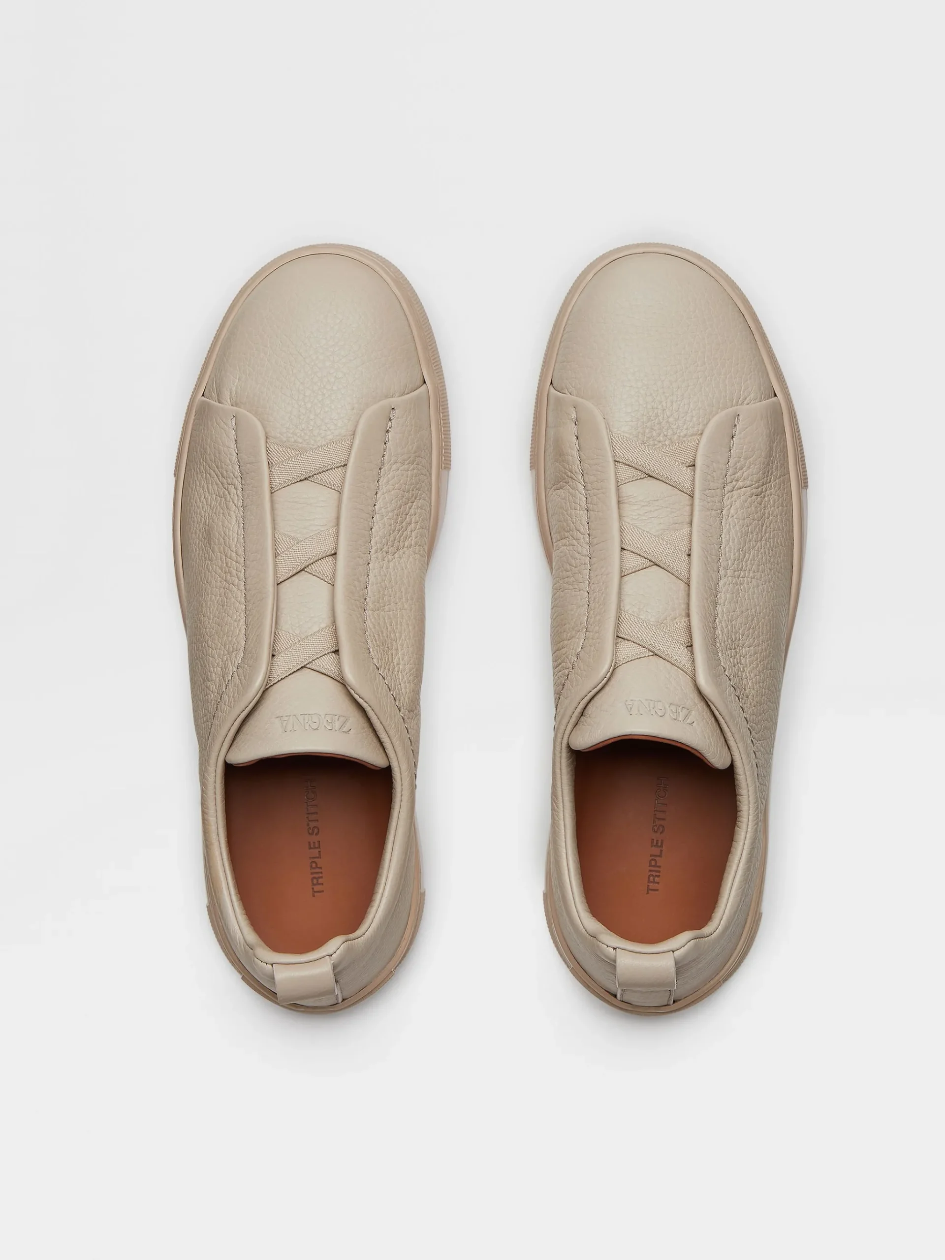 Beige Deerskin Triple Stitch™ Sneakers