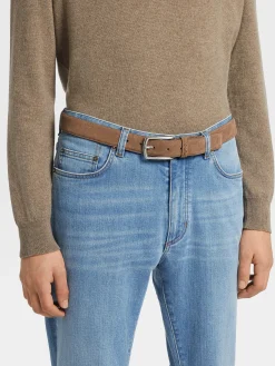 Beige Suede Belt