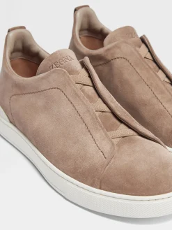 Beige Suede Triple Stitch™ Sneakers