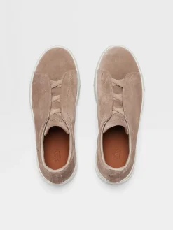 Beige Suede Triple Stitch™ Sneakers