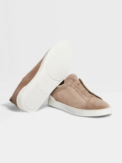 Beige Suede Triple Stitch™ Sneakers