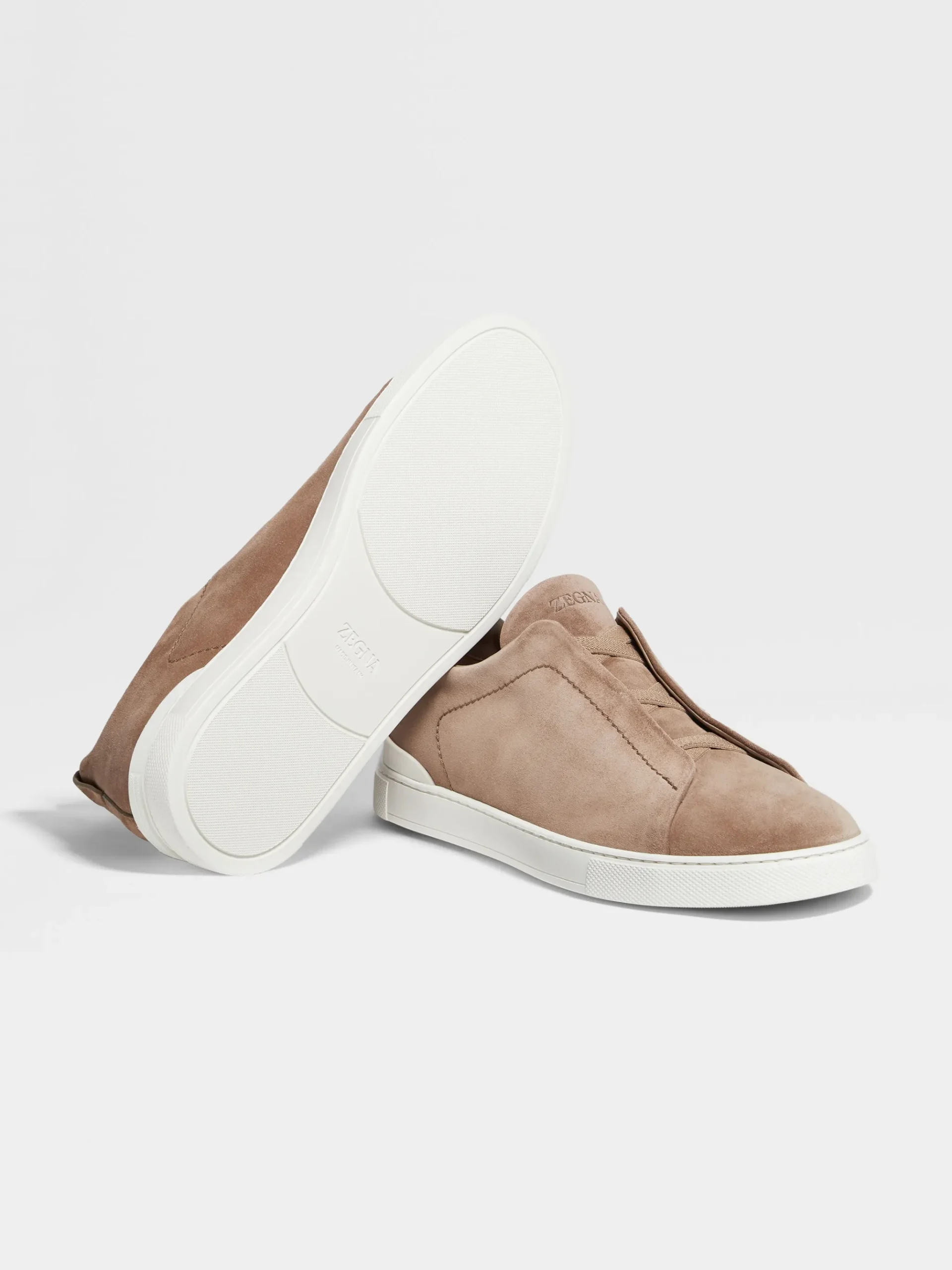 Beige Suede Triple Stitch™ Sneakers