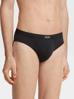 Black Cotton Briefs