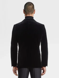Black Cotton Evening Jacket