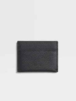 Black Deerskin Card Case