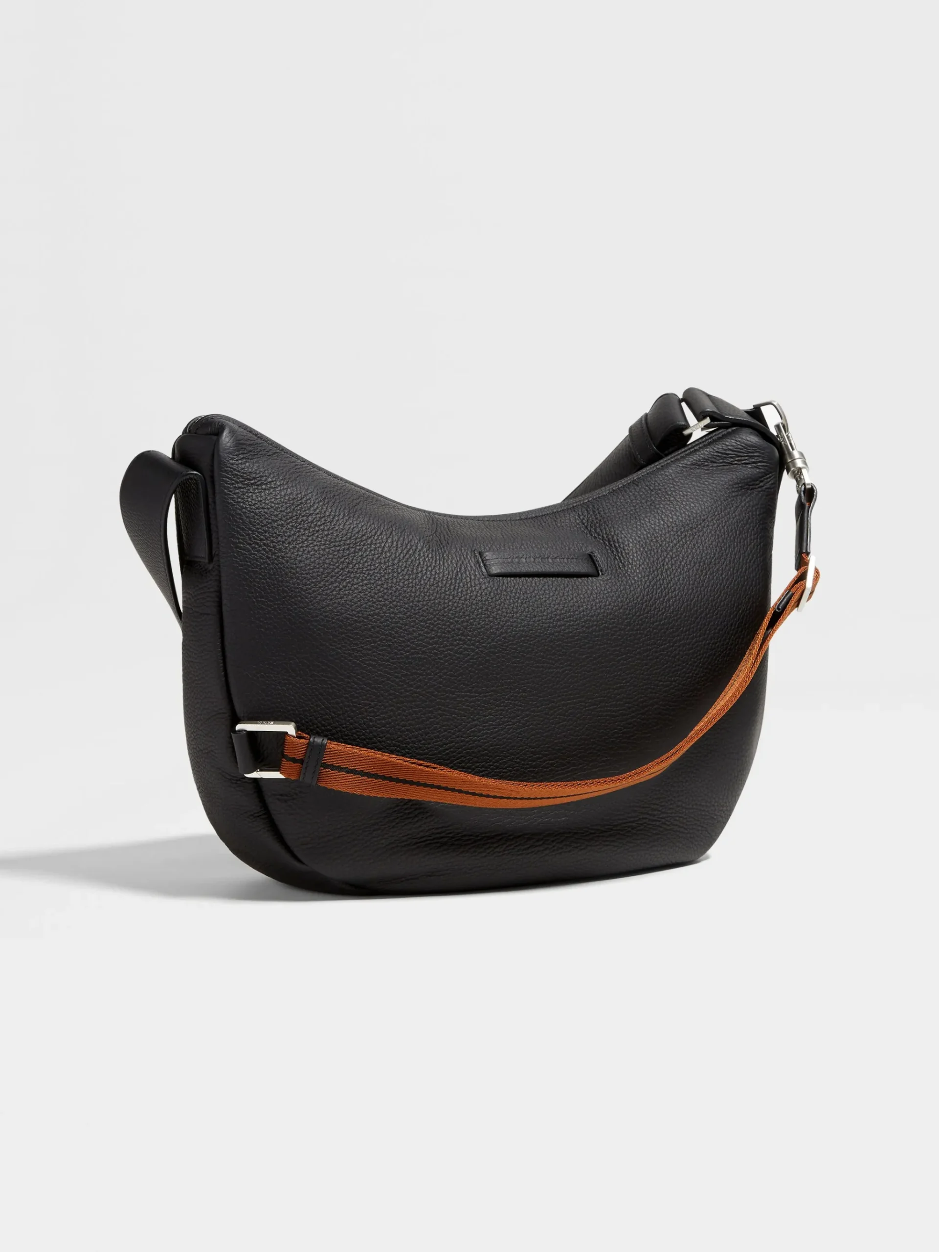 Black Deerskin Hobo Panorama Mini Bag