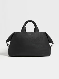 Black Deerskin Holdall Raglan