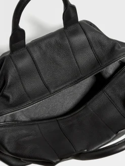 Black Deerskin Holdall Raglan