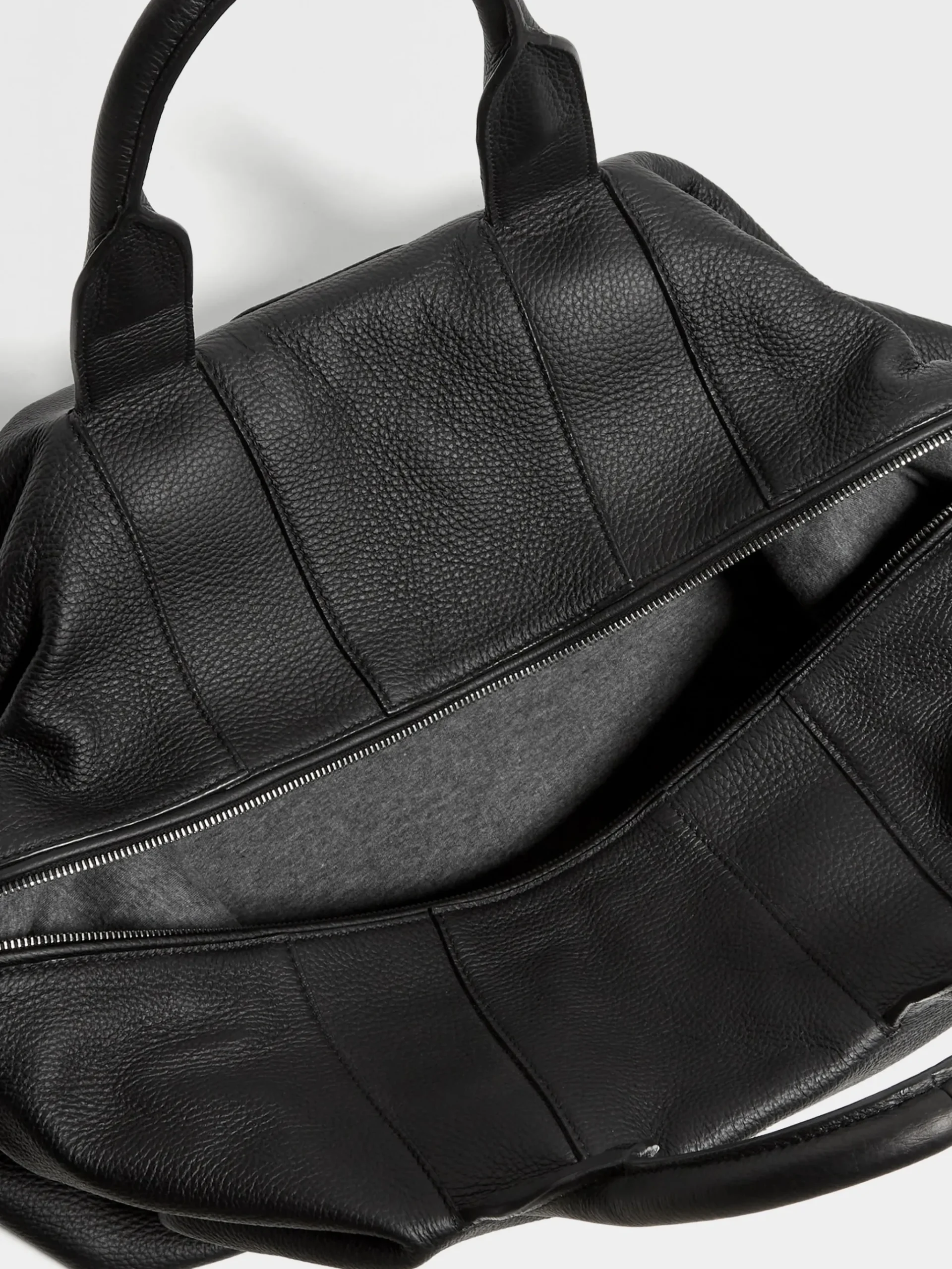 Black Deerskin Holdall Raglan