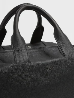 Black Deerskin Holdall Raglan