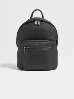 Black Deerskin Hoodie Backpack