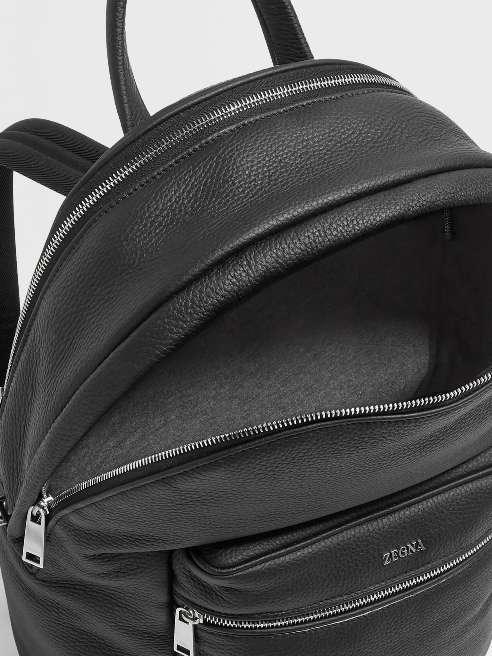 Black Deerskin Hoodie Backpack
