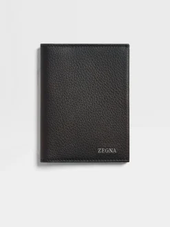 Black Deerskin Passport Case