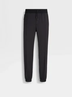 Black High Performance™ Wool Joggers