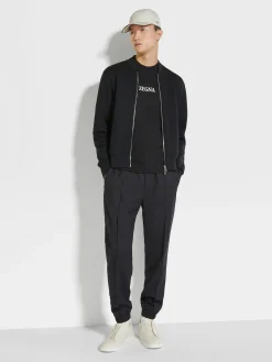 Black High Performance™ Wool Joggers