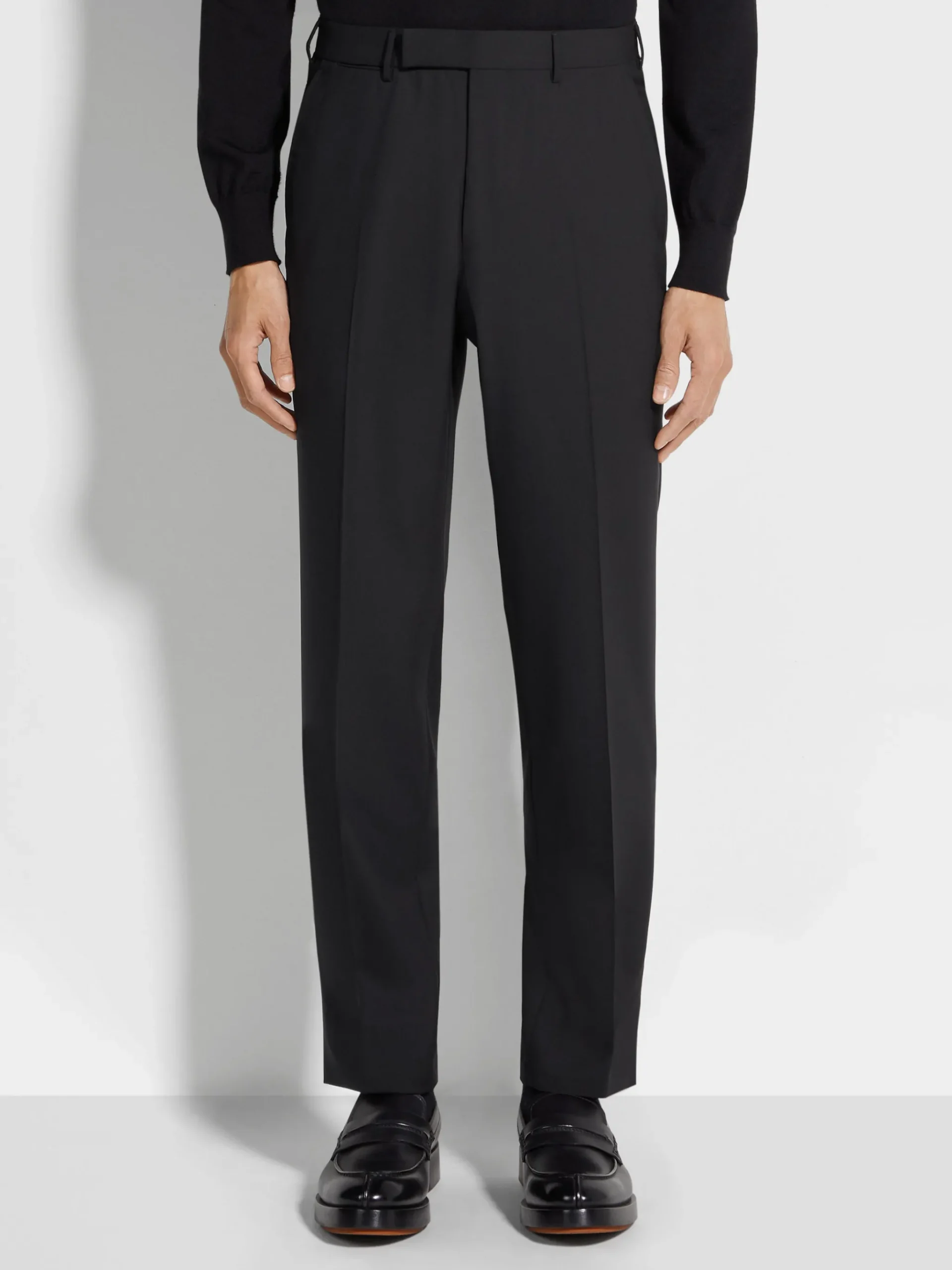 Black High Performance™ Wool Pants