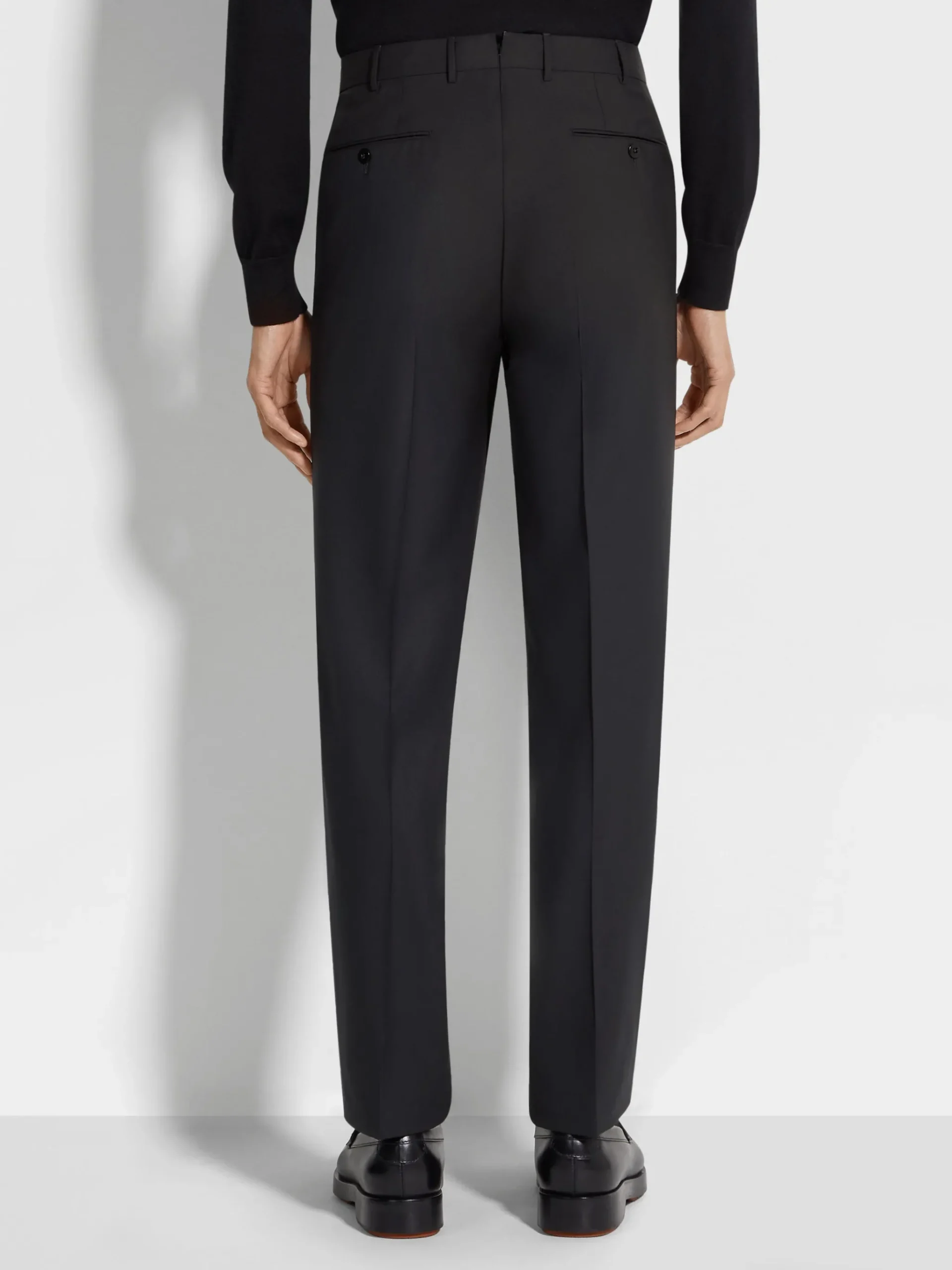 Black High Performance™ Wool Pants