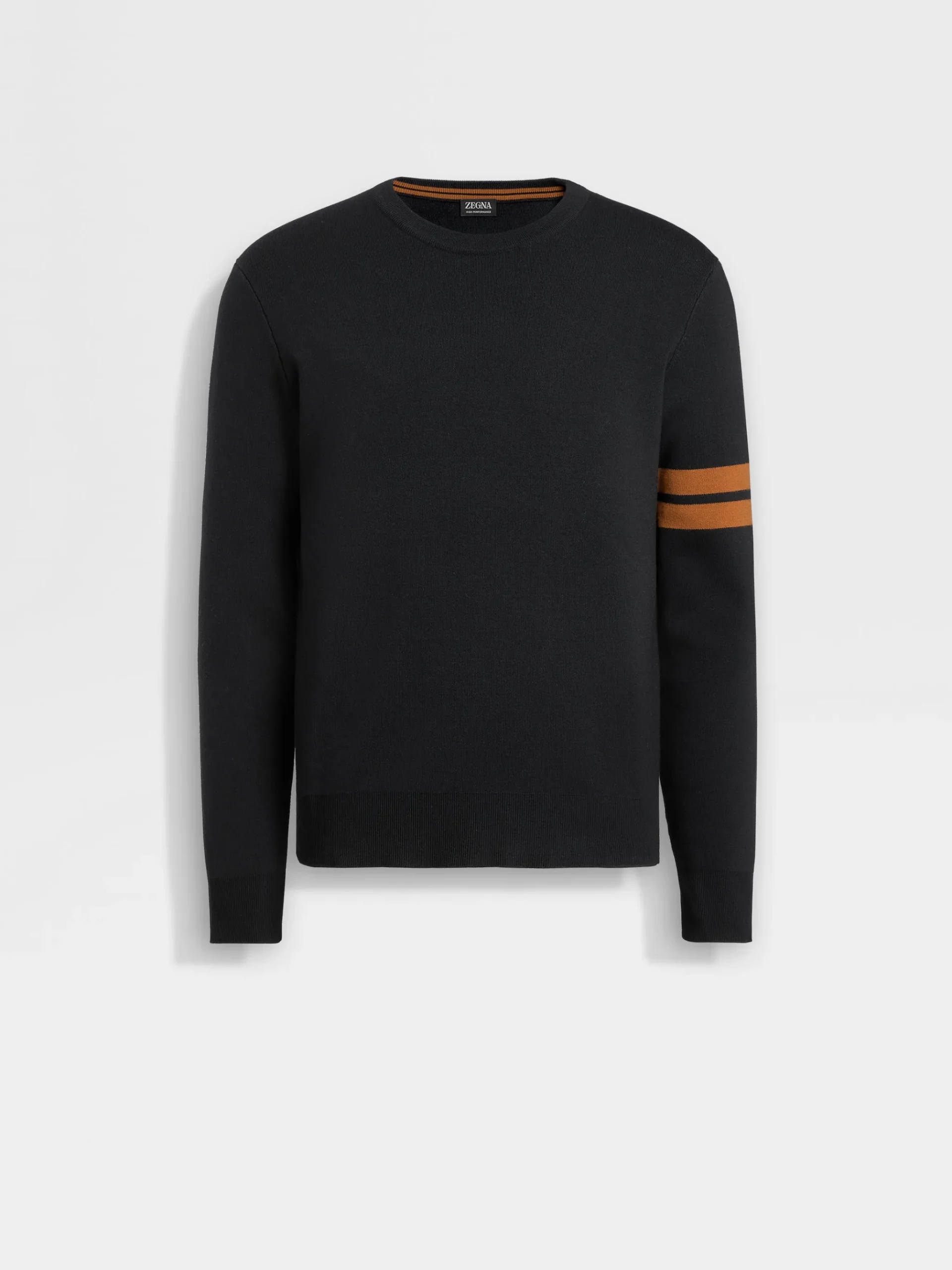 Black High Performance™ Wool Crewneck