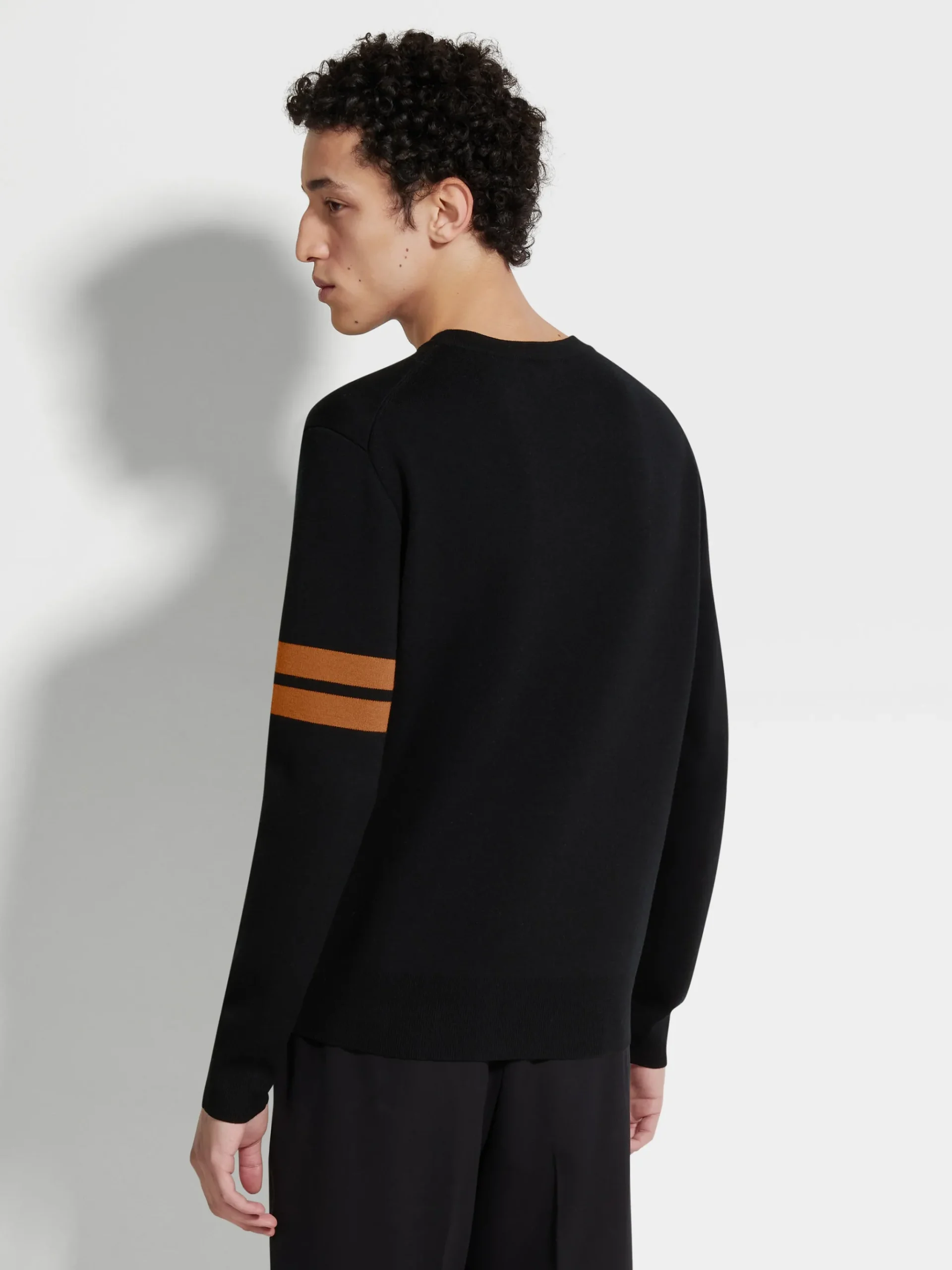 Black High Performance™ Wool Crewneck