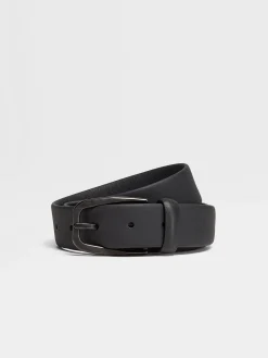 Black Leather Belt