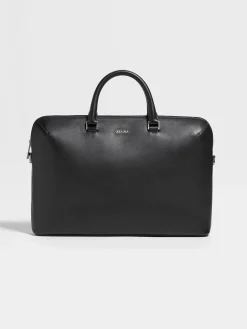 Black Leather Business Bag