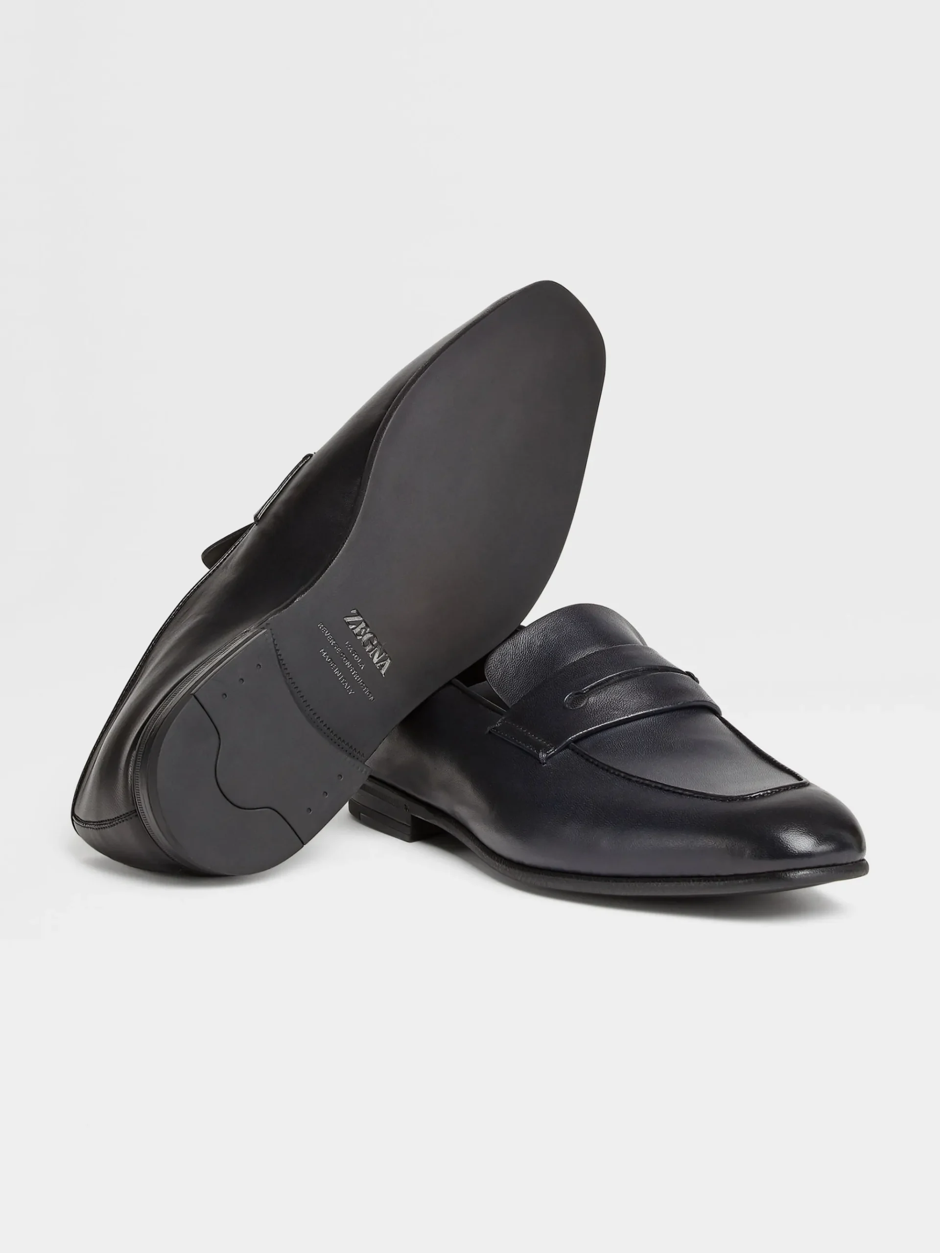Black Leather L'Asola Loafers
