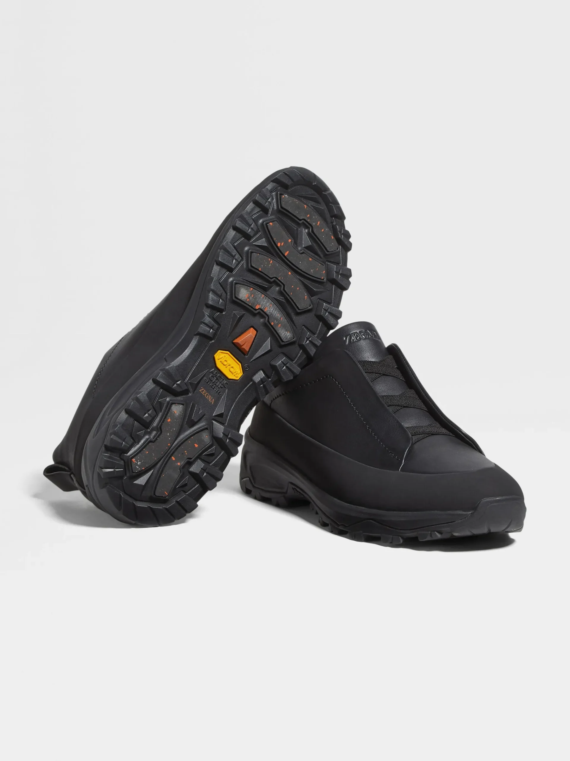 Black Leather Triple Stitch™ Monte Sneakers