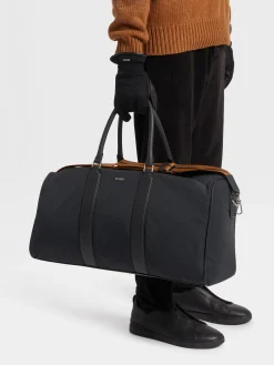 Black Nylon Holdall 55