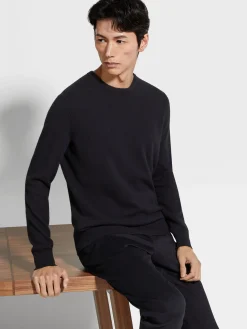 Black Oasi Cashmere Crewneck