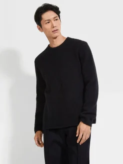 Black Oasi Cashmere Crewneck