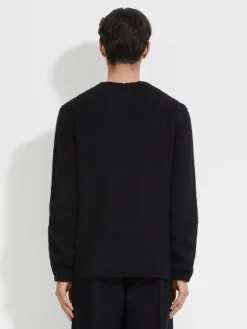 Black Oasi Cashmere Crewneck