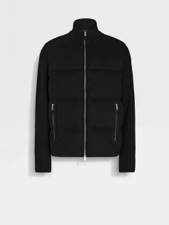 Black Oasi Cashmere Full Zip Blouson