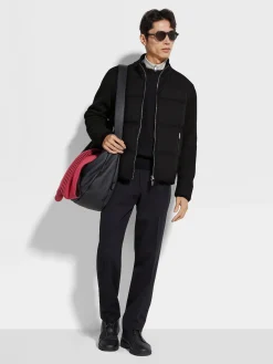 Black Oasi Cashmere Full Zip Blouson