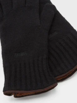 Black Oasi Cashmere Gloves