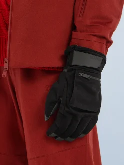 Black Oasi Cashmere Ski Gloves