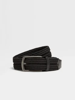 Black Rayon Belt