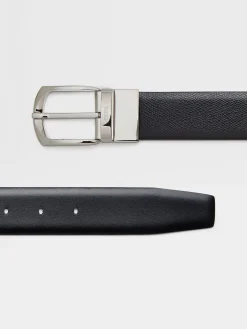 Black Reversible Leather Belt