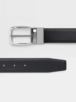 Black Reversible Leather Belt
