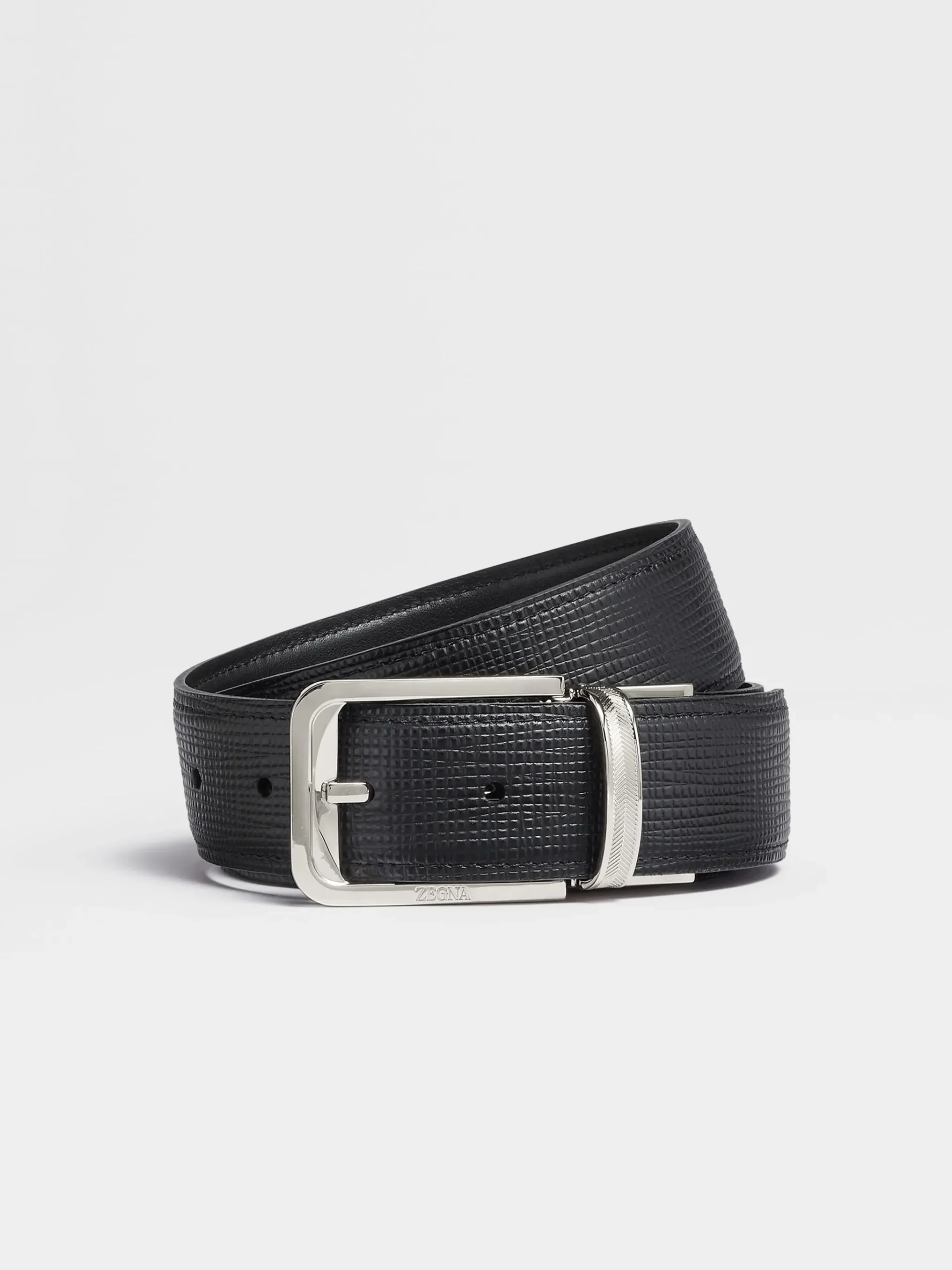 Black Reversible Leather Belt
