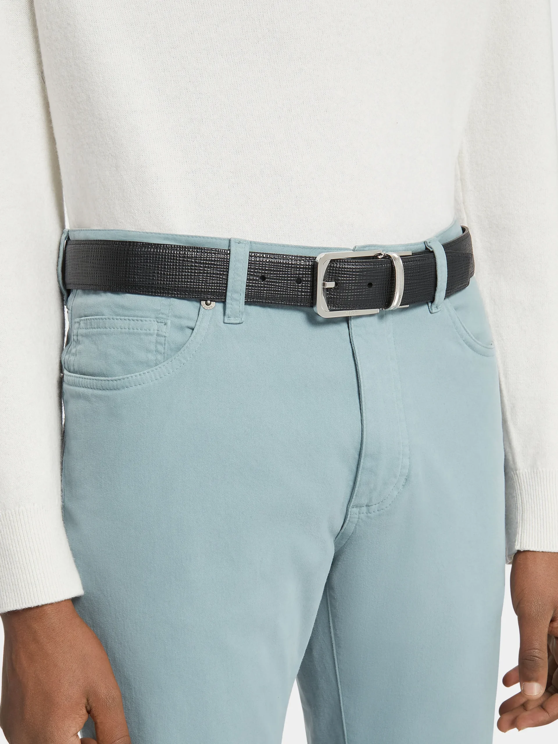 Black Reversible Leather Belt