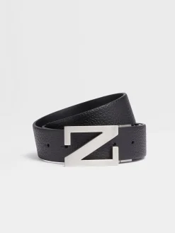 Black Reversible Leather Belt