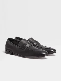 Black SECONDSKIN L'Asola Loafers
