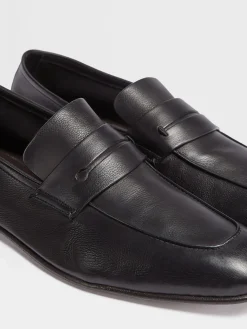 Black SECONDSKIN L'Asola Loafers