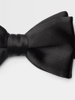 Black Silk Bowtie