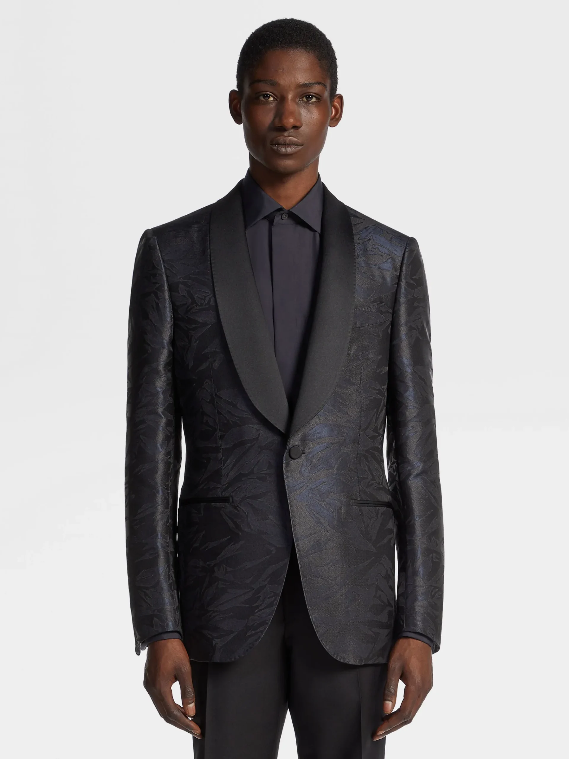Black Silk Evening Jacket