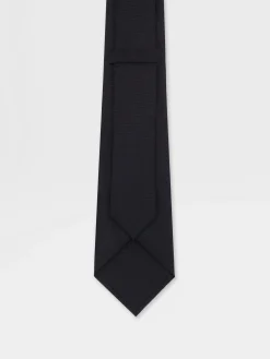 Black Silk Tie