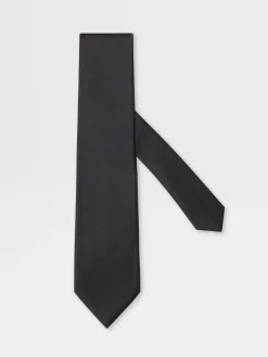 Black Silk Tie