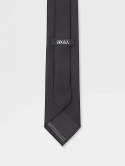 Black Silk Tie